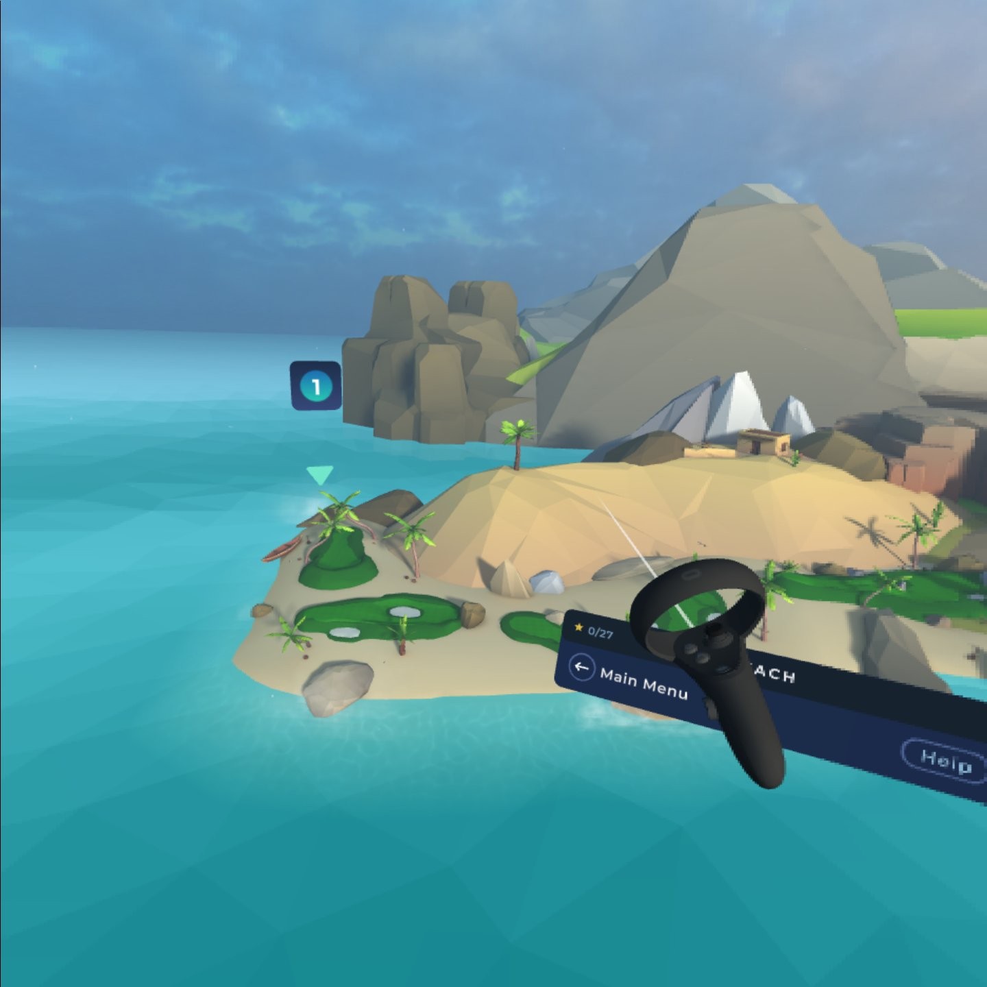 Oculus Quest 游戏《Pro Putt by Topgolf》高尔夫球