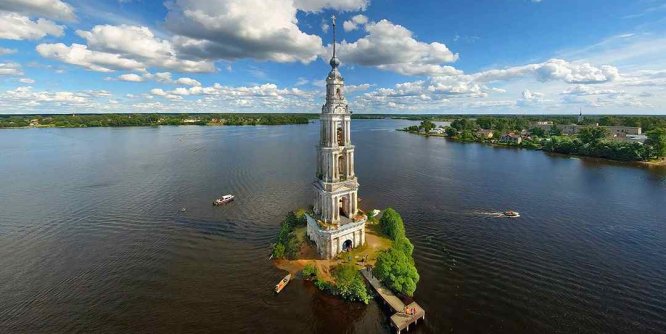 钟楼，伏尔加河